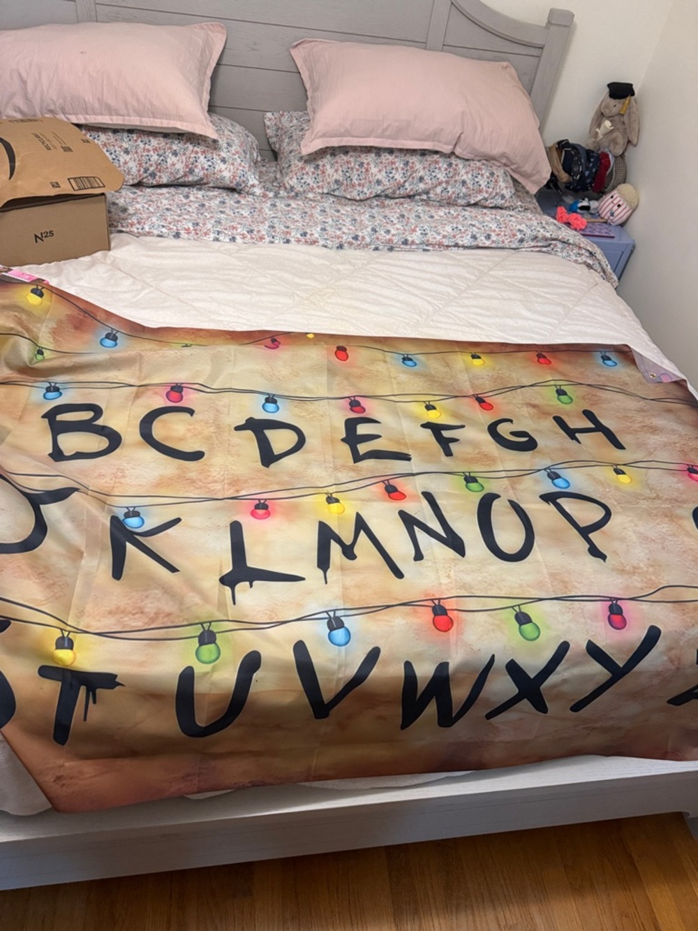 Stranger things Alphabet String Lights Wall Tapestry